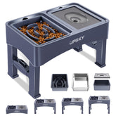 UPSKY 3-in-1 elevated stand for growing dogs with adjustable height options