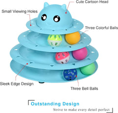 UPSKY Cat Toy Roller assembly demonstrates detachable four-level design for versatile use