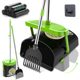 UpSky dog pooper scooper swivel bin lid helps odor containment for yard cleanup.