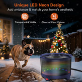 UPSKYPET LED neón añade ambiente y facilita verificación del estado.