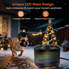 Upskypet water level indicator helps monitor remaining water.