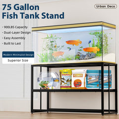 Urban Deco fish tank stand durable steel construction emphasizes rust resistance for long lasting use