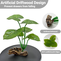 UreverFins colorfast silk plant stays vibrant under water exposure for long-term display.