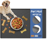 URMONA large-dog-food-mat-40x22 keeps spills contained for clean feeding spaces.
