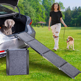 Uross Dog Ramp 63-inch length extended helps large dogs enter cars smoothly.
