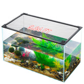 Uross fish tank lid shows adhesive-backed magnetic strip for quick secure installation.