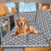 URPOWER Backseat Extender hard bottom base provides safer, roomier dog bed on trips