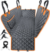 URPOWER dog car seat cover waterproof hammock protects seats during muddy rides.