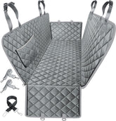 URPOWER seat cover dog hammock with side flaps protects backseat and doors during rides