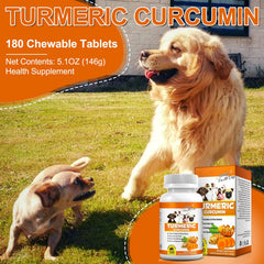 Uruses dog joint support tablets close-up highlighting hip mobility benefits
