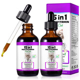 Uruses liquid cat multivitamin bottle front for overall health support.