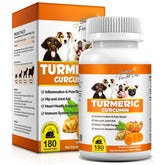 Uruses turmeric dog chews bowl showing tasty joint support for daily activity