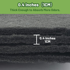 USEAMIE hooded litter box with filter demonstrates simple fit and easy replacement.