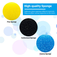 USEAMIE Kulife filter sponges carbonized pack for impurity adsorption