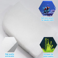 USEAMIE pad demonstrates fine particle capture for clearer tank water