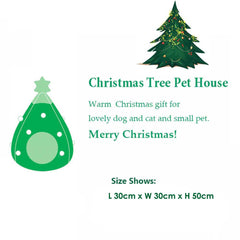 Ushang Pet Christmas Tree Cat Bed dense cushion enhances comfort for dreaming, nap-ready paws.
