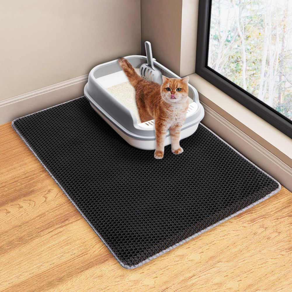 USHARP Cat Litter Mat using double-structure design to trap litter at the source.