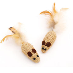 UtySty cat mouse toy dental chew action encourages dental-friendly chewing