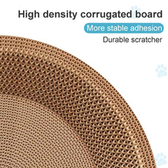 UUig cat scratcher curved bowl design supports comfortable sleeping posture.