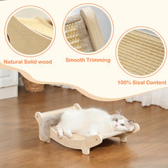 UUig cat-sisal-scratch-bed-assembly-kit demonstrates easy setup with included screws