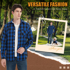 UUREED dog plaid shirt styling with owner look for photo-ready outfits.