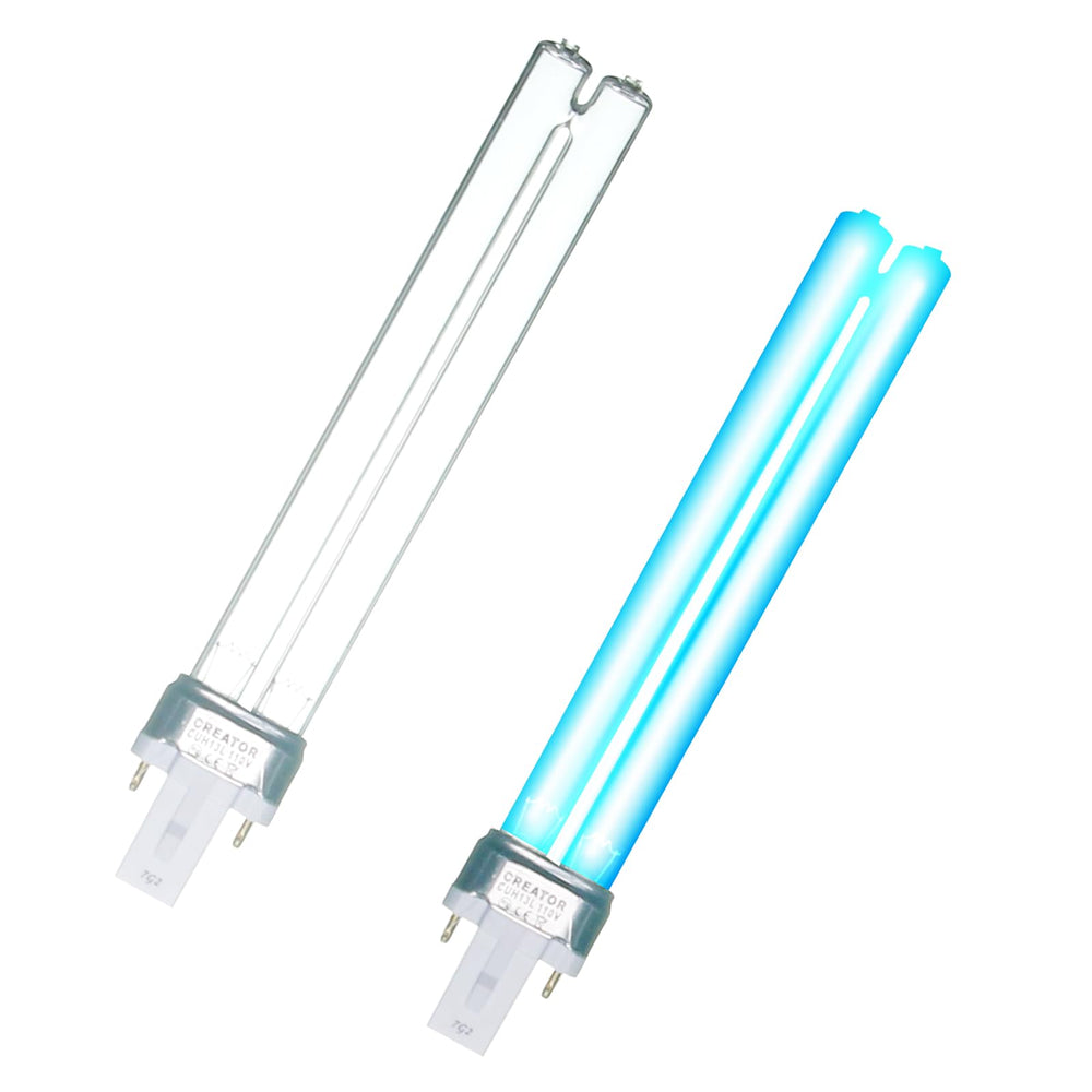 UVCoolplunge 13W UV-C G23 bulb close-up for reliable pond clarifier compatibility.