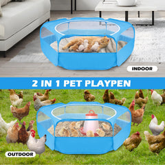 UWE Small Animal Playpen folds up quickly for portable transport