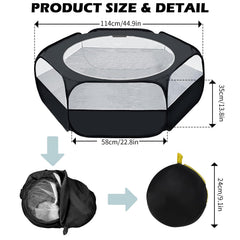 UWE playpen top zipper keeps pets secure while cleaning or tending