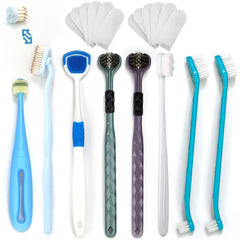 uyiixoxo dog toothbrush kit 360-degree brush for thorough cleaning and comfortable brushing.