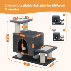 UYMI 3-in-1 stairs showing the dangling ball for interactive play.