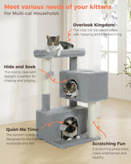 UYMI 32in cat tree sisal posts encourage scratching and surface protection