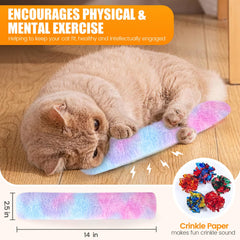 UZIPIN cat toys 4-pack durable soft cotton construction resists rough play.