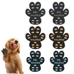 VALFRID dog paw pads pack shot highlighting anti-slip design for hardwood floors.
