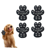 VALFRID dog paw protector packaging shows easy-to-apply anti-slip pads for safer floors.