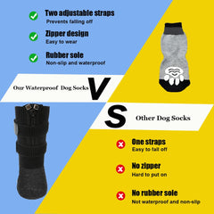 VALFRID durable rubber soles guard paws on wet or rough terrain