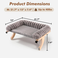 Valigogo cat relaxing in sunlit window perch enjoying the view.