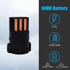 VALLNEI replacement battery for Wahl Arco, side profile, long-lasting power.