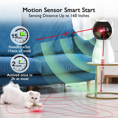 Valonii cat toys motion-sensor-activated design responds to pet movement.