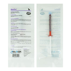 Van Beek Natural Science DiaGel for Cats bottle shows a palatable oral gel for digestive comfort during travel.