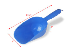 Van Ness 2 Cup Scoop blue close-up, dishwasher-safe for simple cleaning.