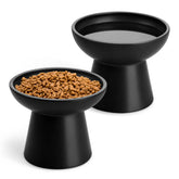 Vancasso elevated cat bowls two-pack food bowl for portion control.