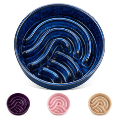 Vancasso slow-feeder dog bowl front view shows a stable, spill-resistant design for busy mealtimes.