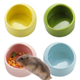 VanEnjoy ceramic hamster bowl pink, durable and easy to clean for daily meals.