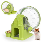 Vannon 4 in 1 quiet hamster wheel demonstrating compact, all-in-one play for small pets