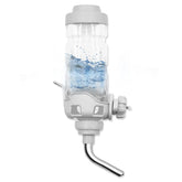 Vannon dog water dispenser cap detail showing top-fill design for easy refills