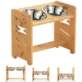 Vantic elevated dog bowls assembly shows a stable stand for growing medium-sized dogs