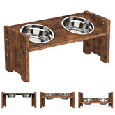 Vantic elevated dog bowls assembly shows quick setup and sturdy construction.