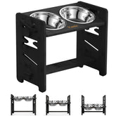 Vantic elevated dog bowls assembly demonstrates quick setup for stable feeding station.
