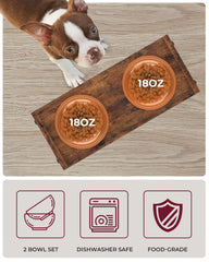 Vantic elevated dog bowls foldable design enables easy storage and transport.