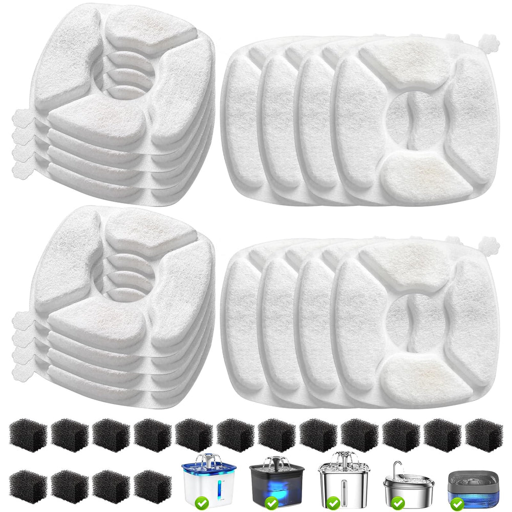Filtro VANVE para fuente de gatos 95oz, mejora la claridad del agua.